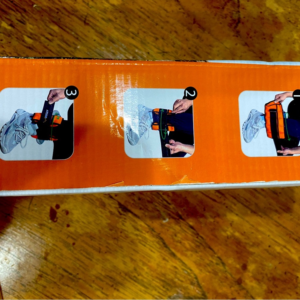 Never used ankle weights with Velcro strap
